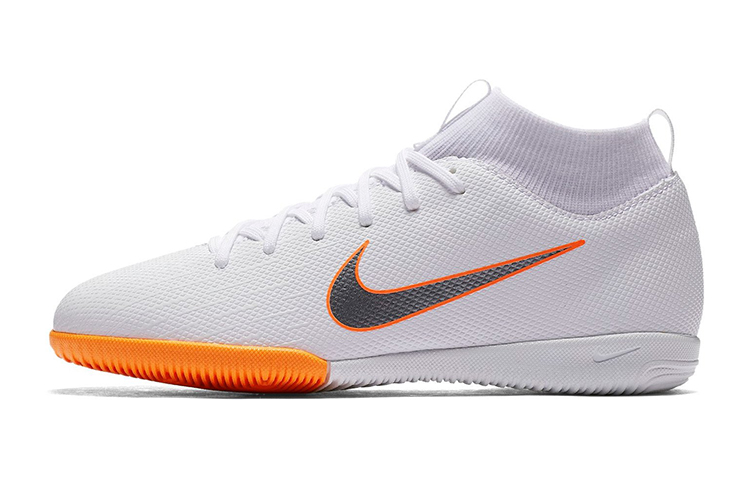 (Preschool) Nike JR SuperflyX 6 Academy IC 'White-Orange' AH7343-107