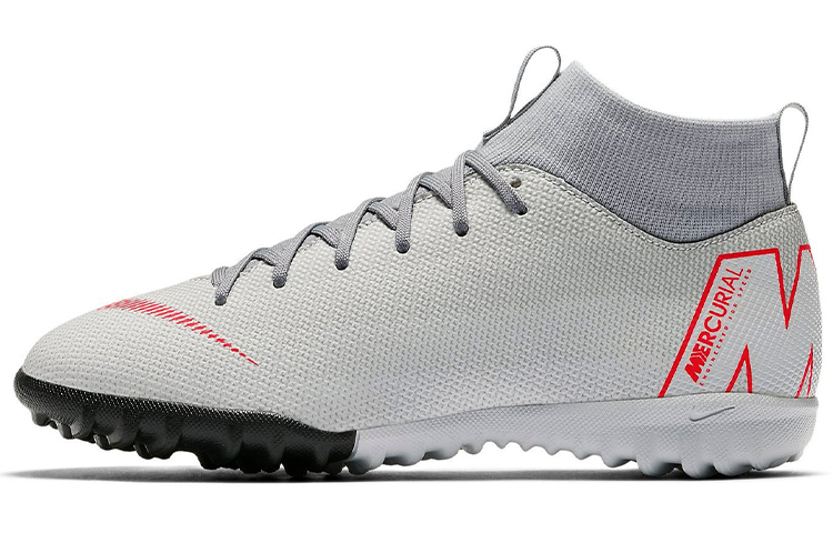 (Preschool) Nike JR SuperflyX 6 Academy TF 'Grey Red' AH7344-060