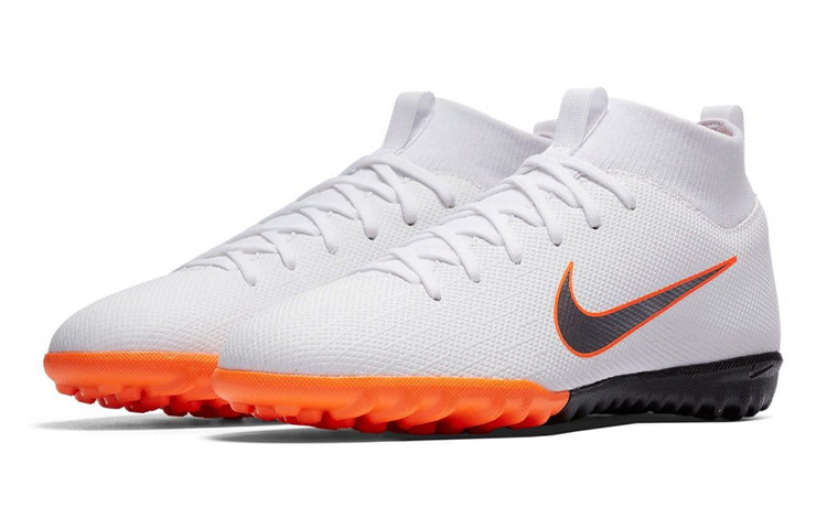Lookbook 兒童 Nike JR SuperflyX 6 Academy TF 草地足球鞋 白橙色