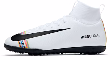 (Preschool) Nike JR SuperflyX 6 Club CR7 TF 'White Grass' AJ3088-109 (Preschool) Nike JR SuperflyX 6 Club CR7 TF 'White Grass' AJ3088-109
