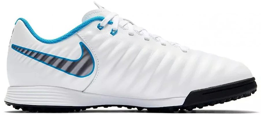 兒童 Nike JR Tiempo Legend 7 Academy TF 草地足球鞋 白黑藍 Order 兒童 Nike JR Tiempo Legend 7 Academy TF 草地足球鞋 白黑藍