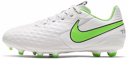 (Youth) Nike JR Tiempo Legend 8 Academy FGMG 'White Green' AT5732-030 (Youth) Nike JR Tiempo Legend 8 Academy FGMG 'White Green' AT5732-030