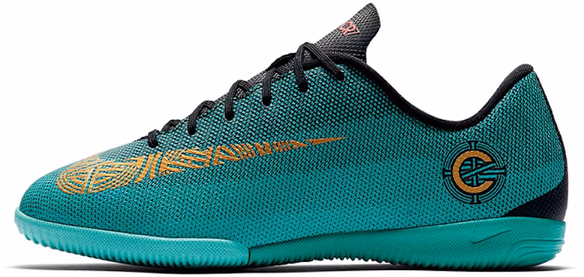 (Preschool) Nike JR Vapor 12 Academy CR7 IC 'Black Green' AJ3099-390 Buy (Preschool) Nike JR Vapor 12 Academy CR7 IC 'Black Green' AJ3099-390