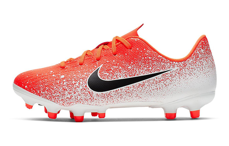 (Preschool) Nike JR Vapor 12 Academy FG/MG 'White Orange' AH7349-801
