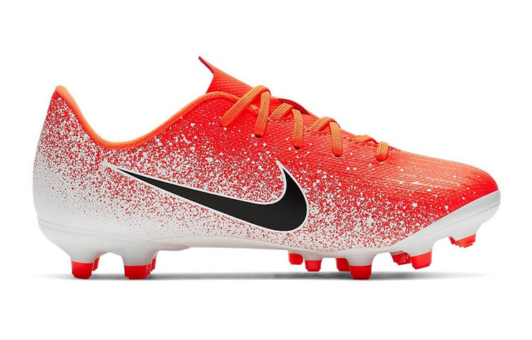 Order (PS) Nike JR Vapor 12 Academy FG/MG 'Putih Oranye' Sepatu Bola AH7349-801