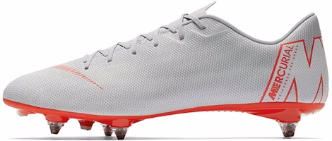 (Preschool) Nike JR Vapor 12 Academy SG Pro 'Grey Red' AH7348-060 (Preschool) Nike JR Vapor 12 Academy SG Pro 'Grey Red' AH7348-060