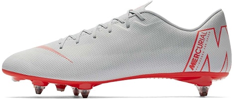 (Preschool) Nike JR Vapor 12 Academy SG Pro 'Grey Red' AH7348-060 (Preschool) Nike JR Vapor 12 Academy SG Pro 'Grey Red' AH7348-060