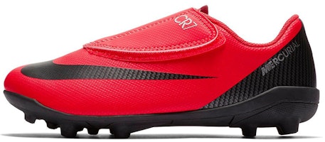 (Preschool) Nike JR Vapor 12 Club CR7 FG/MG 'Red Black' AJ3096-600 (Preschool) Nike JR Vapor 12 Club CR7 FG/MG 'Red Black' AJ3096-600