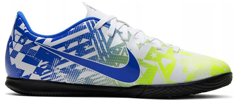(PS) Nike JR Vapor 13 Club NJR IC Mahkamah Dalam 'Putih Biru Lumba Volt' CV9352-104 Order (PS) Nike JR Vapor 13 Club NJR IC Mahkamah Dalam 'Putih Biru Lumba Volt' CV9352-104
