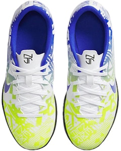 (PS) 耐克JR Vapor 13 Club NJR IC室内足球鞋'白色竞速蓝荧光绿' CV9352-104 Shop (PS) 耐克JR Vapor 13 Club NJR IC室内足球鞋'白色竞速蓝荧光绿' CV9352-104