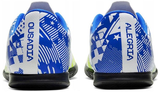 (PS) 耐克JR Vapor 13 Club NJR IC室内足球鞋'白色竞速蓝荧光绿' CV9352-104 Purchase (PS) 耐克JR Vapor 13 Club NJR IC室内足球鞋'白色竞速蓝荧光绿' CV9352-104