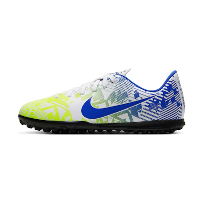 (Youth) Nike JR Vapor 13 Club NJR TF Turf 'White Racer Blue Volt'