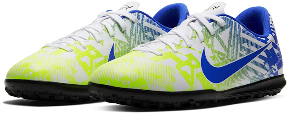 (PS) Nike JR Vapor 13 Club NJR TF Césped 'Blanco Azul Racer Volt' CV9353-104 Lookbook (PS) Nike JR Vapor 13 Club NJR TF Césped 'Blanco Azul Racer Volt' CV9353-104