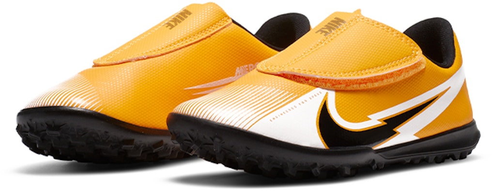 (Preschool) Nike JR VAPOR 13 Club TF Turf (V) LASER Orange 'Yellow Black' AT8178-801 Lookbook (Preschool) Nike JR VAPOR 13 Club TF Turf (V) LASER Orange 'Yellow Black' AT8178-801
