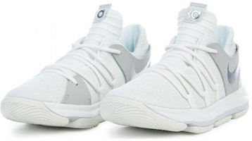 (PS) Nike KD 10 'Putih Chrome-Platinum Tulen' 918364-100 Lookbook (PS) Nike KD 10 'Putih Chrome-Platinum Tulen' 918364-100