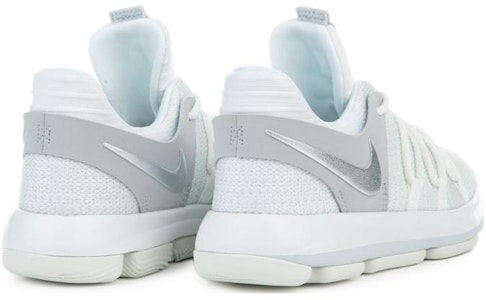 中童 Nike KD 10 耐磨減震 低筒 兒童籃球鞋 白灰 Shop 中童 Nike KD 10 耐磨減震 低筒 兒童籃球鞋 白灰