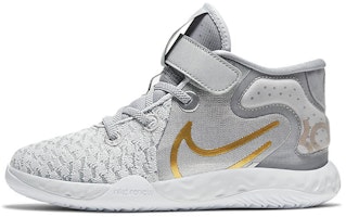 (Preschool) Nike KD Trey 5 VIII Grey/Gold CW1064-006 (Preschool) Nike KD Trey 5 VIII Grey/Gold CW1064-006