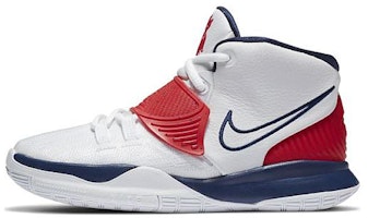 (Preschool) Nike Kyrie 6 'USA White' BQ5600-102 (Preschool) Nike Kyrie 6 'USA White' BQ5600-102