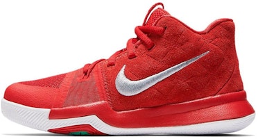 (Preschool) Nike Kyrie Irving 3 'University Red Wolf Grey' 869985-601 (Preschool) Nike Kyrie Irving 3 'University Red Wolf Grey' 869985-601