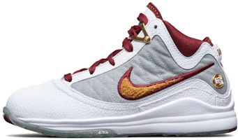 (Preschool) Nike LeBron 7 MVP 2020 'White Bronze Team Red' CZ8889-100 (Preschool) Nike LeBron 7 MVP 2020 'White Bronze Team Red' CZ8889-100