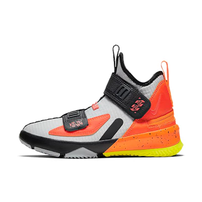 (PS) Nike LeBron Soldier 13 FlyEase 13 'Gray Black Orange'