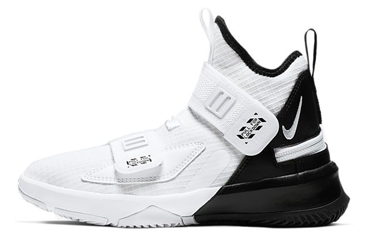 (Preschool) Nike LeBron Soldier 13 Flyease 'White Black' CQ4644-100