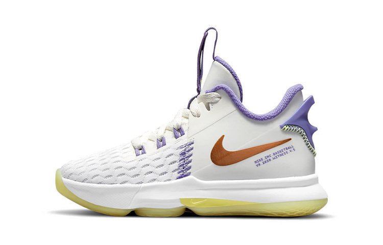 (Preschool) Nike Lebron Witness 5 'White Purple' CT4630-102