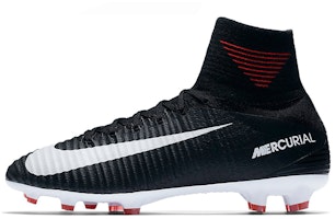 (Youth) Nike Mercurial SuperFly 5 FG 'Black White' 921526-002 (Youth) Nike Mercurial SuperFly 5 FG 'Black White' 921526-002
