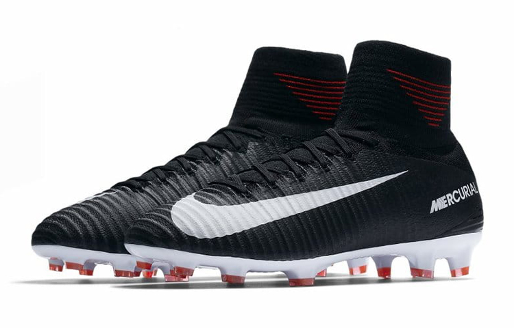 Lookbook 兒童 Nike JR Mercurial Superfly 5 刺客 11 DF FG 硬地 高幫足球鞋 黑白紅