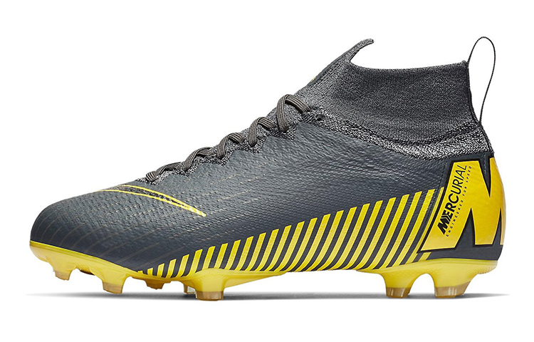(Youth) Nike Mercurial Superfly 6 Elite FG 'Grey Opti Yellow' AH7340-070