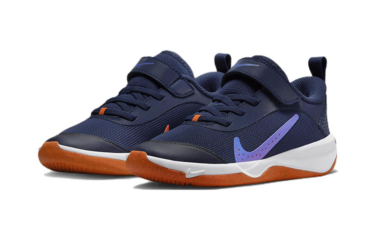 Lookbook (Preschool) Nike Omni Multi-Court 'Midnight Navy Safety Orange' DM9026-400