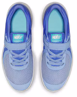 Lookbook 中童 Nike REVOLUTION 4 魔術貼 舒適 透氣 低筒 兒童跑步鞋 淺藍色