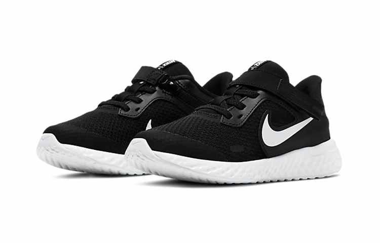 (PS) Nike Revolution 5 FlyEase 'Black White' 圖 3