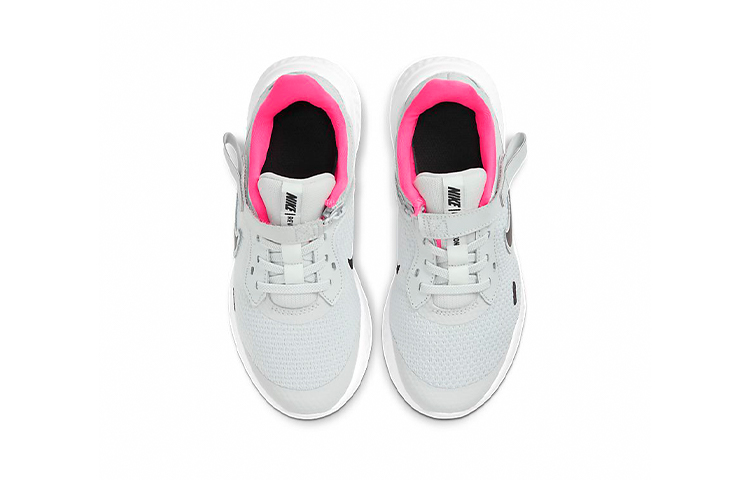(PS) Nike Revolution 5 FlyEase 'Grey Black Pink' 圖 4