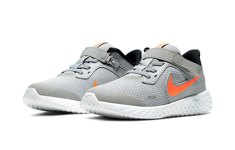 (PS) Nike Revolution 5 FlyEase 'Grey Orange' 圖 3