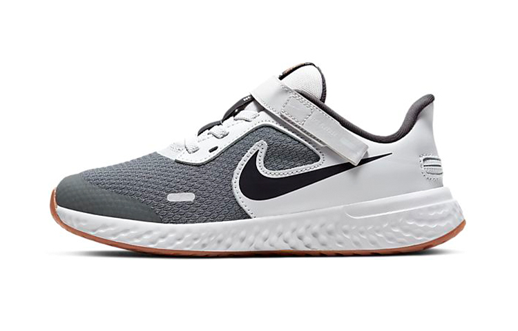 (PS) Nike Revolution 5 FlyEase 'Grey White'