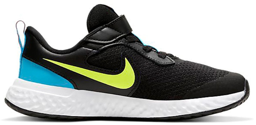 中童 Nike REVOLUTION 5系列 低筒 兒童跑步鞋 黑黃藍 Order 中童 Nike REVOLUTION 5系列 低筒 兒童跑步鞋 黑黃藍