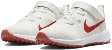 中童 Nike REVOLUTION 6 減震防滑 低幫 兒童跑步鞋 白紅 Lookbook 中童 Nike REVOLUTION 6 減震防滑 低幫 兒童跑步鞋 白紅