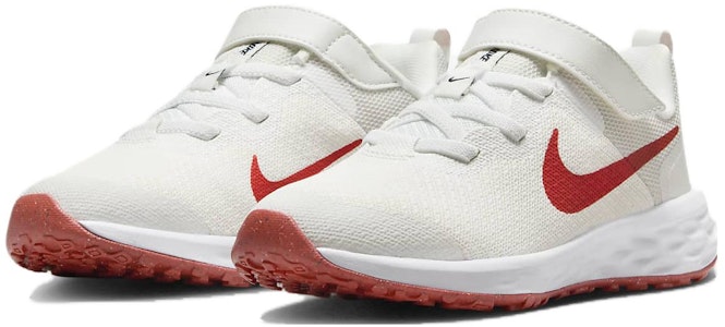 (PS) Nike Revolution 6 Sepatu 'Summit White Track Red' DD1095-102 Lookbook (PS) Nike Revolution 6 Sepatu 'Summit White Track Red' DD1095-102