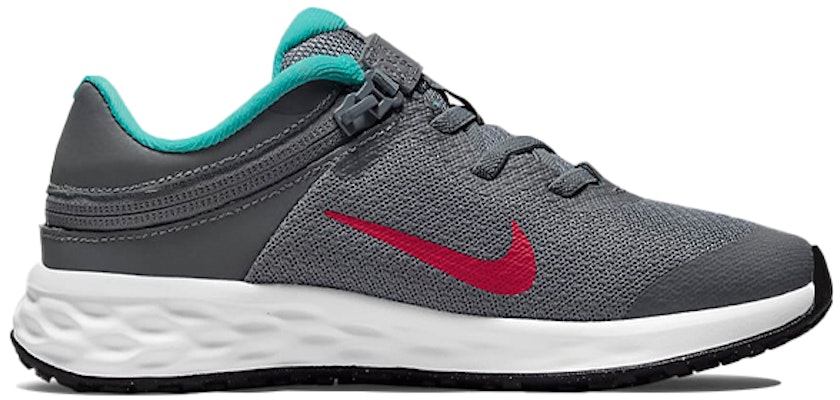 (PS) Nike Revolution 6 FlyEase 'Abu-abu Asap Siren Merah' DD1114-006 Order (PS) Nike Revolution 6 FlyEase 'Abu-abu Asap Siren Merah' DD1114-006
