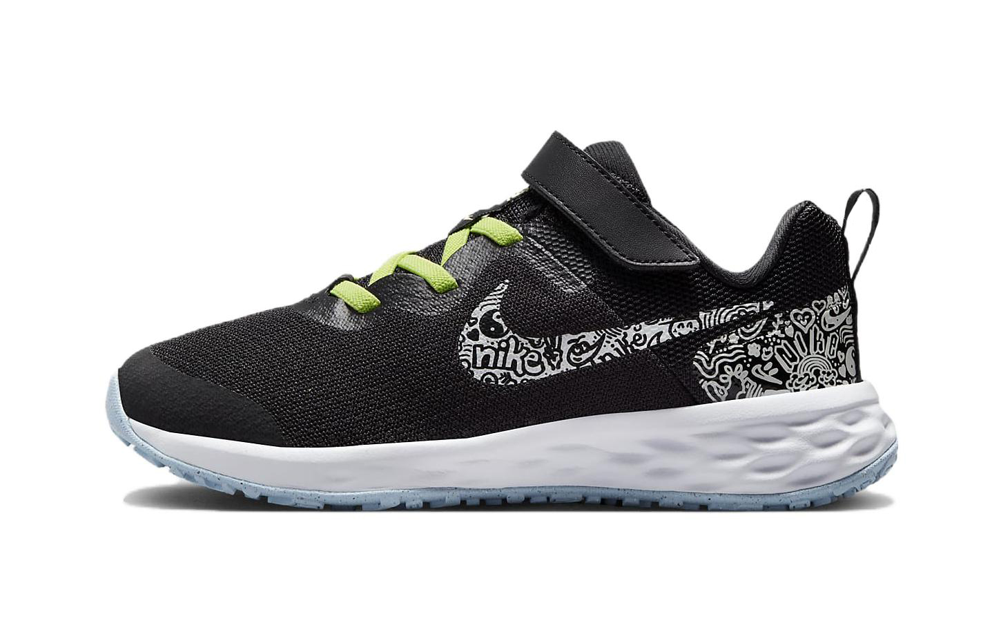 Buy (PS) 耐克Revolution 6 Next Nature JP '涂鸦'系列运动鞋 DV3182-001