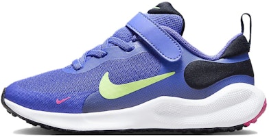 (Preschool) Nike Revolution 7 'Ultramarine Lime Blast' FB7690-500 (Preschool) Nike Revolution 7 'Ultramarine Lime Blast' FB7690-500