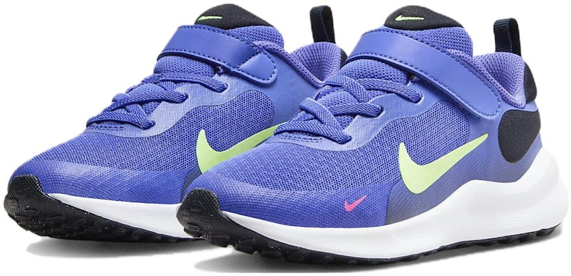 (Preschool) Nike Revolution 7 'Ultramarine Lime Blast' FB7690-500 Lookbook (Preschool) Nike Revolution 7 'Ultramarine Lime Blast' FB7690-500