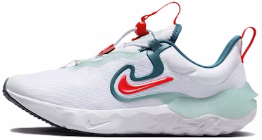 (Youth) Nike Run Flow Running Shoes 'White Jade Ice Red' DR0472-101 (Youth) Nike Run Flow Running Shoes 'White Jade Ice Red' DR0472-101