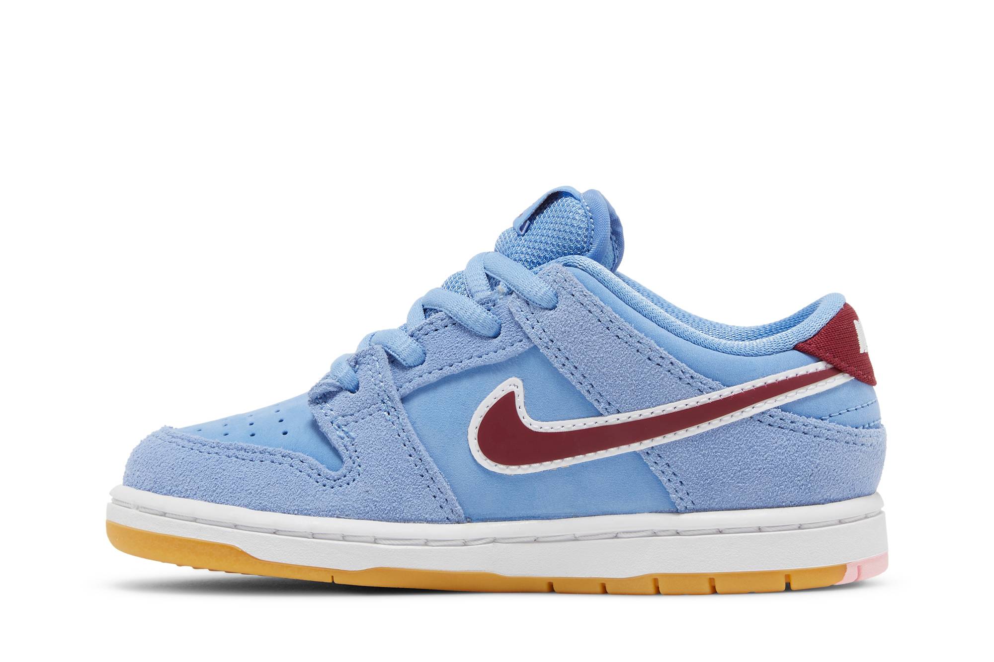 Toddler) Nike SB Dunk Low Pro 'Phillies/Valor Blue and Team Maroon'  DN3673‑400 - DN3673-400 - Novelship