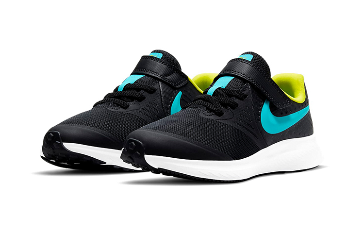 Lookbook (PS) Nike Star Runner 2 'Negro Azul Cloro' AT1801-012