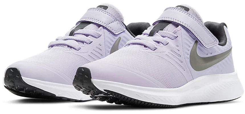 (PS) Nike Star Runner 2 ''Violet Frost Metallic Pewter'' Sneakers AT1801-502 Lookbook (PS) Nike Star Runner 2 ''Violet Frost Metallic Pewter'' Sneakers AT1801-502