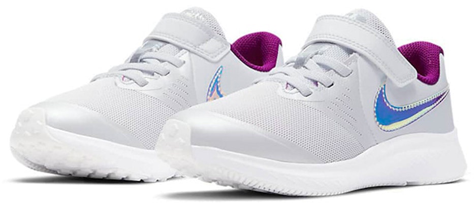 (Preschool) Nike Star Runner 2 Power 'Pure Platinum Iridescent Swoosh' DD5889-001 Lookbook (Preschool) Nike Star Runner 2 Power 'Pure Platinum Iridescent Swoosh' DD5889-001
