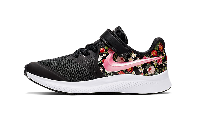 Buy BP幼童 Nike Star Runner 2 經典花卉 低筒跑步鞋 黑粉 复古花卉