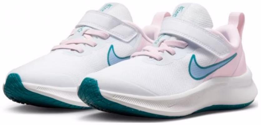 (Preschool) Nike Star Runner 3 'White Pink Mineral Teal' DA2777-102 Lookbook (Preschool) Nike Star Runner 3 'White Pink Mineral Teal' DA2777-102